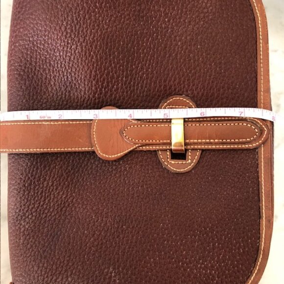 DOONEY & BOURKE Saddlebag Maroon Brown Green Label Shoulder Bag Vintage … - Picture 14 of 17
